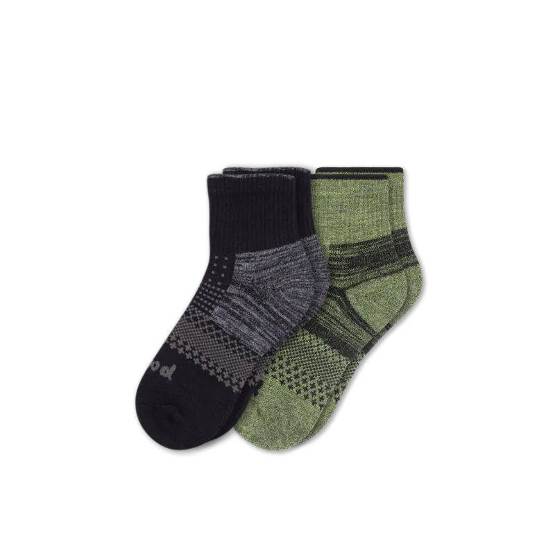 2 Pack - Men's Hiking Quarter Pacas Socks