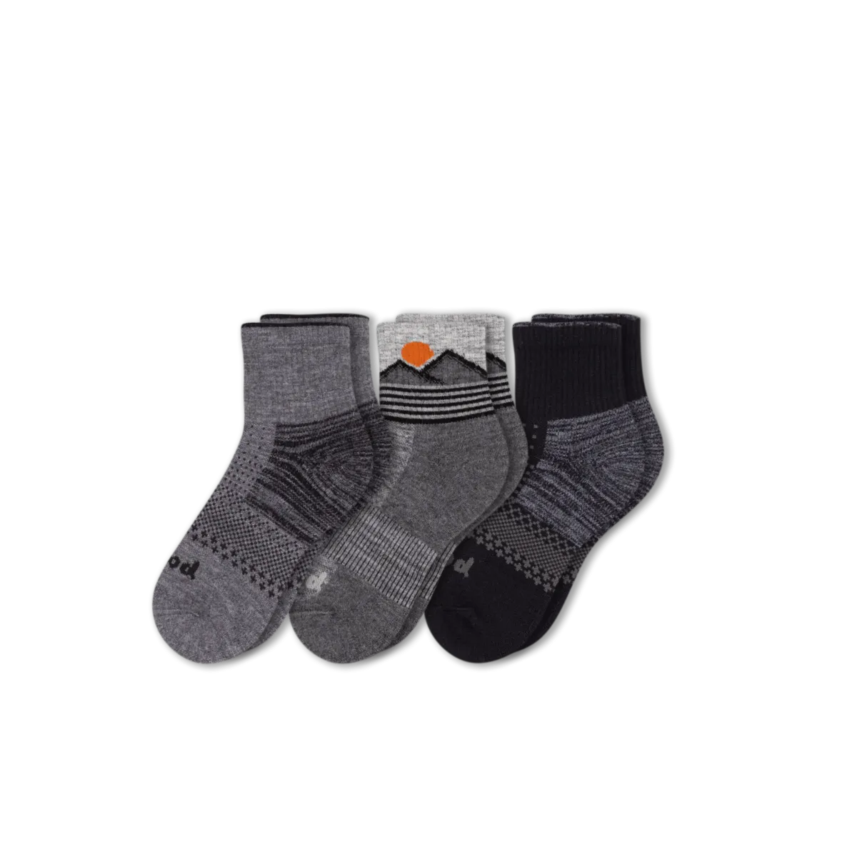 3 Pack - Men's Hiking Quarter Pacas Socks