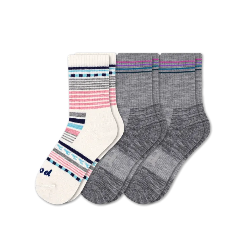 3 Pack - Women's Hiking Crew Pacas Socks