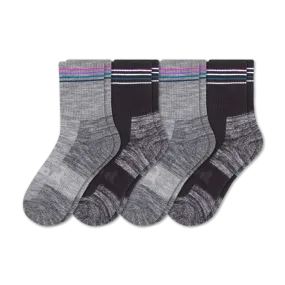 4 Pack - Women's Hiking Crew Pacas Socks