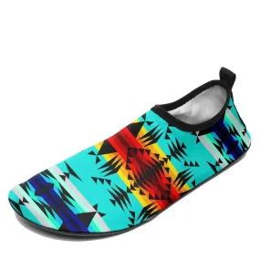 Between the Mountains Sockamoccs Slip On Shoes