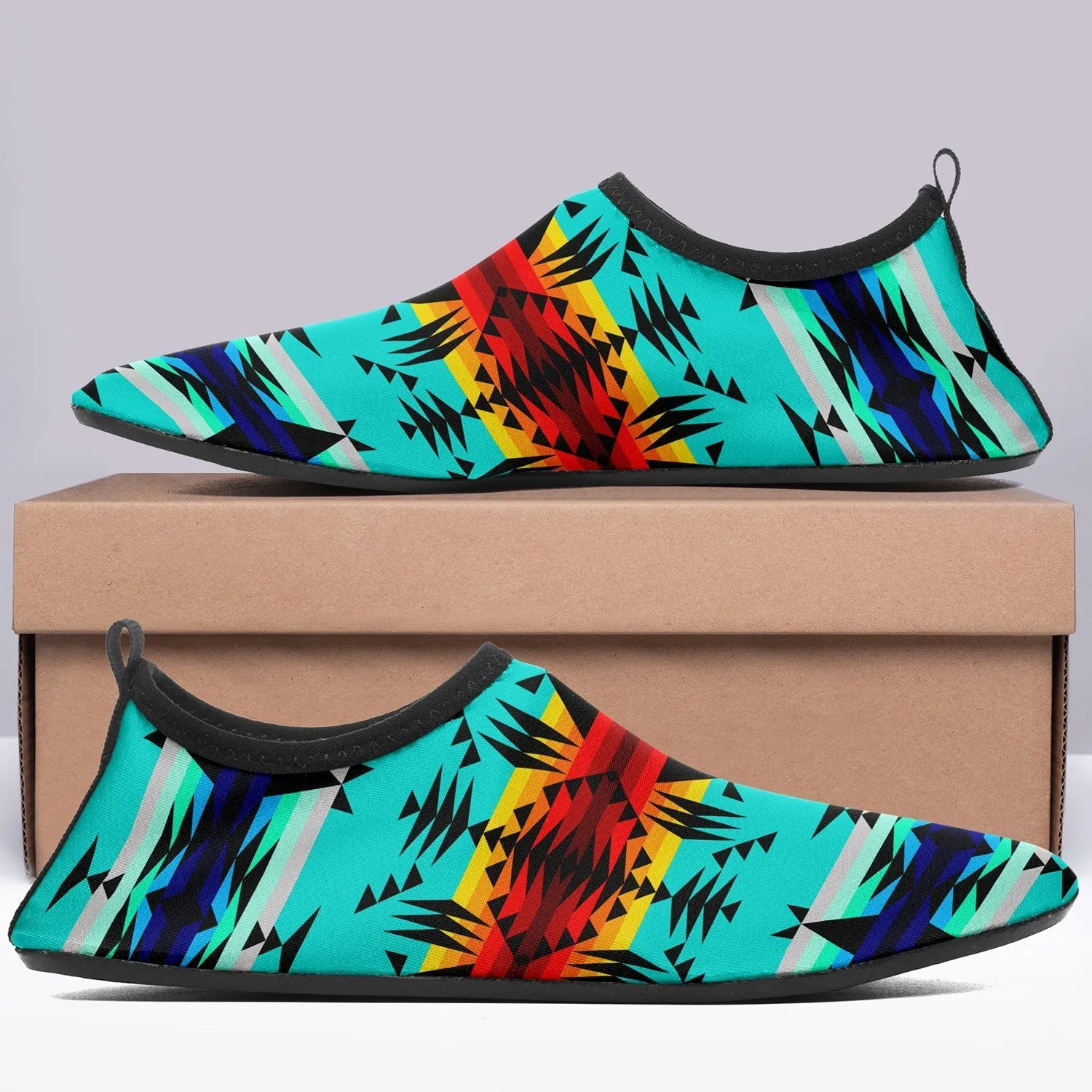 Between the Mountains Sockamoccs Slip On Shoes