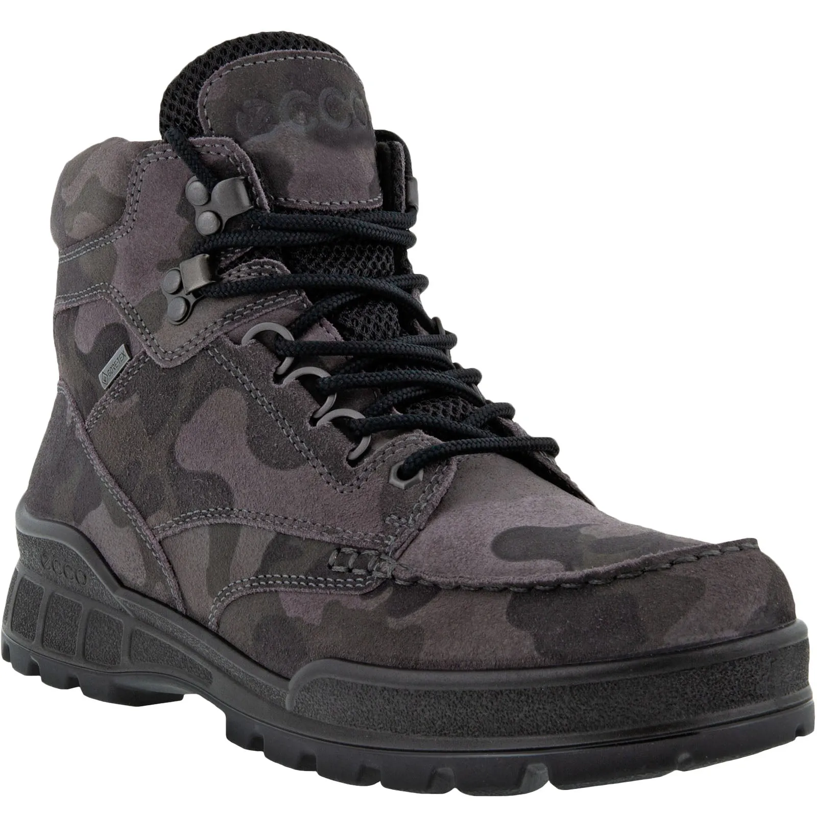 ECCO Mens Track 25 GORE-TEX Leather Waterproof Boots - Camouflage