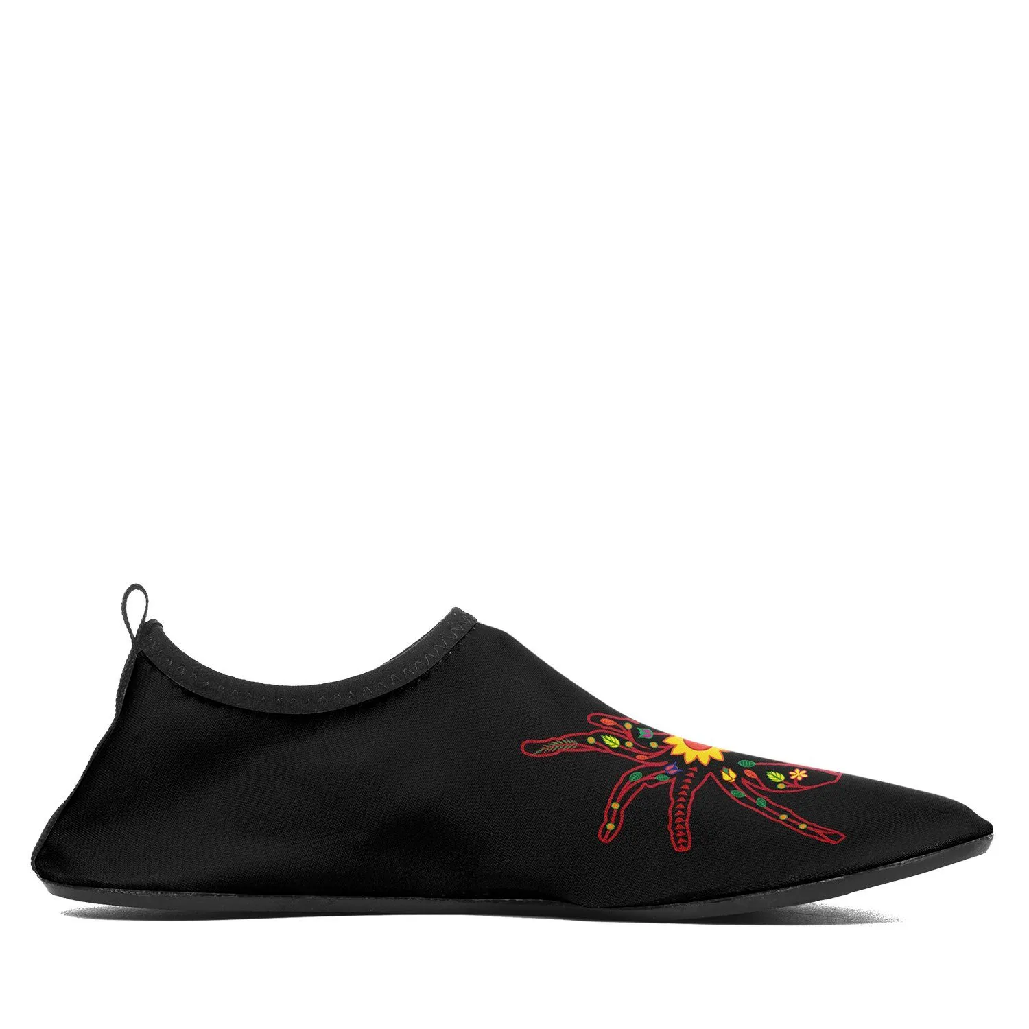 Floral Spider Sockamoccs Slip On Shoes