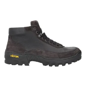 Harrys Of London Eccles Suede/Milled Leather Walking Boot Charcoal/Black