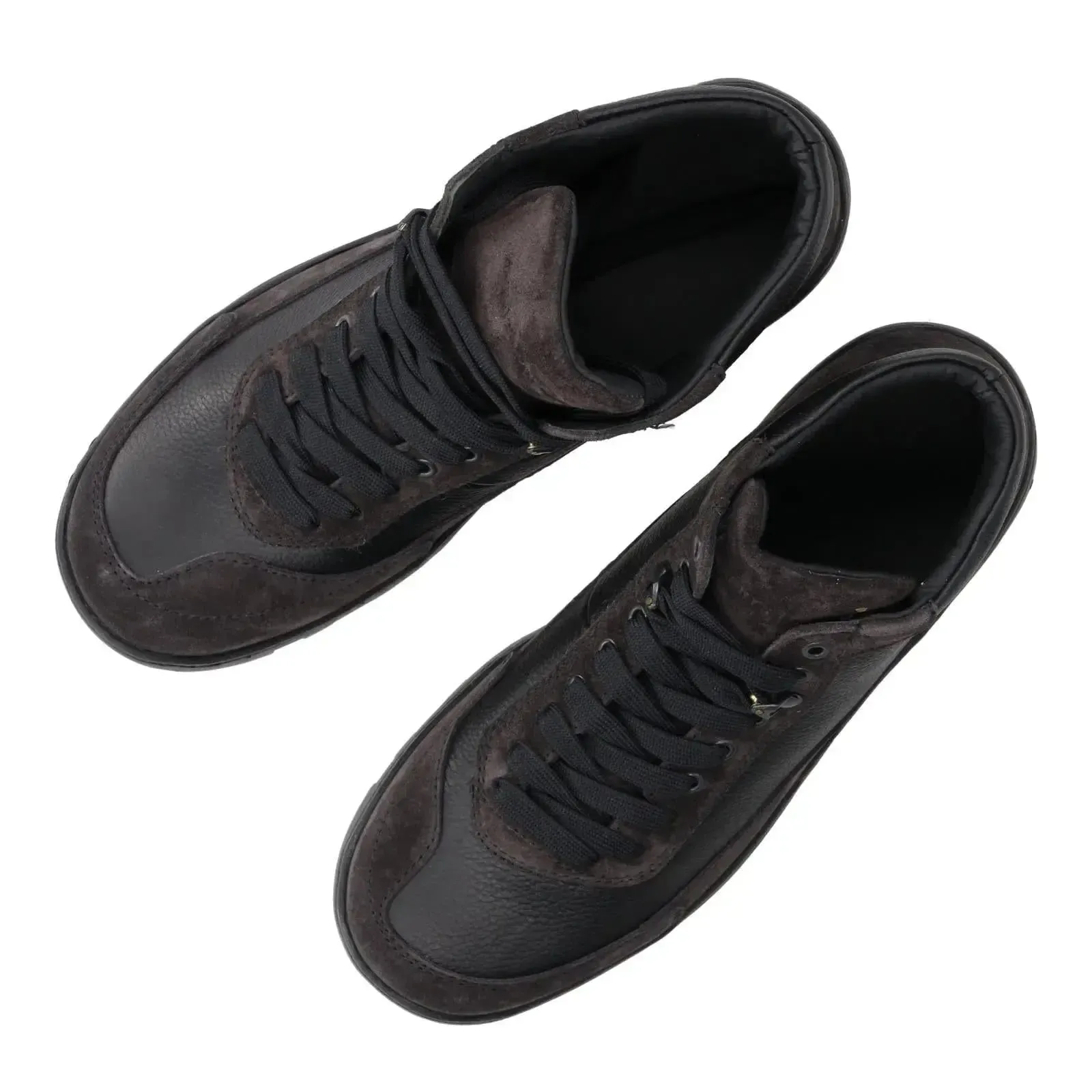 Harrys Of London Eccles Suede/Milled Leather Walking Boot Charcoal/Black