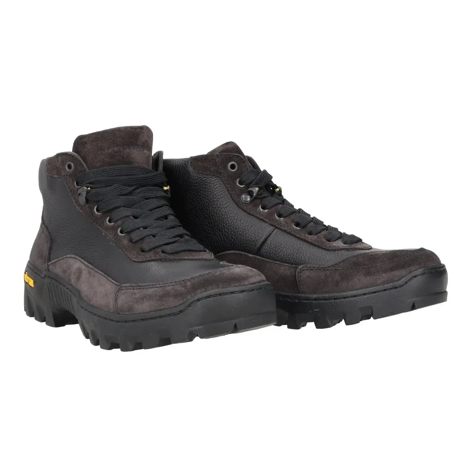 Harrys Of London Eccles Suede/Milled Leather Walking Boot Charcoal/Black