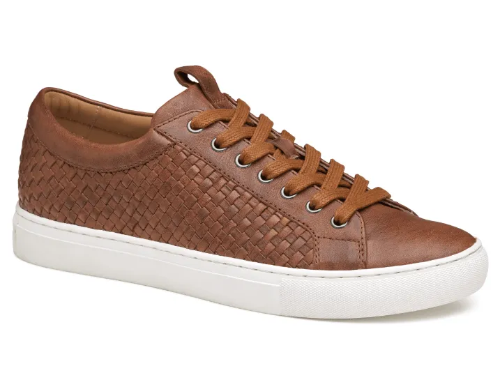 Johnston & Murphy Men's Banks Woven Sneakers- Tan