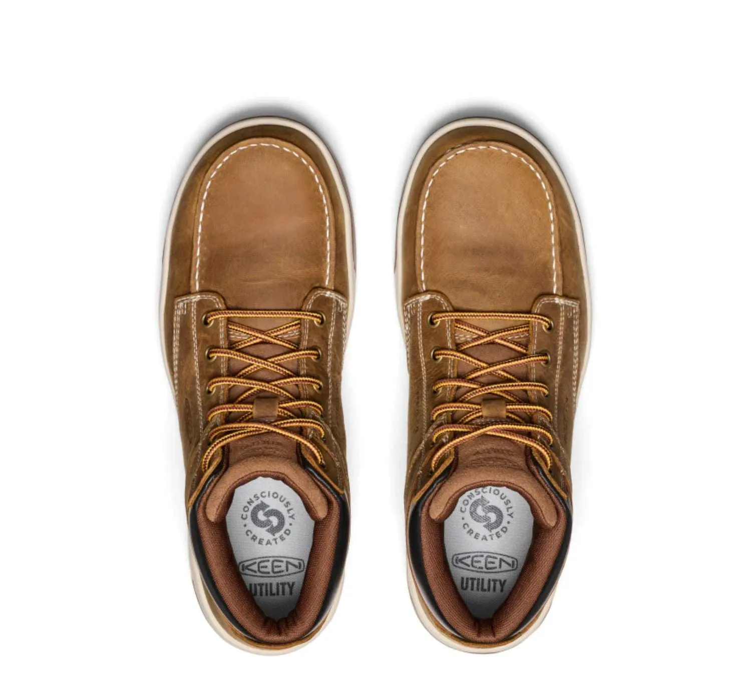 KEEN Utility Men's Gibson Mid 5" EH Moc Comp Toe Work Boot