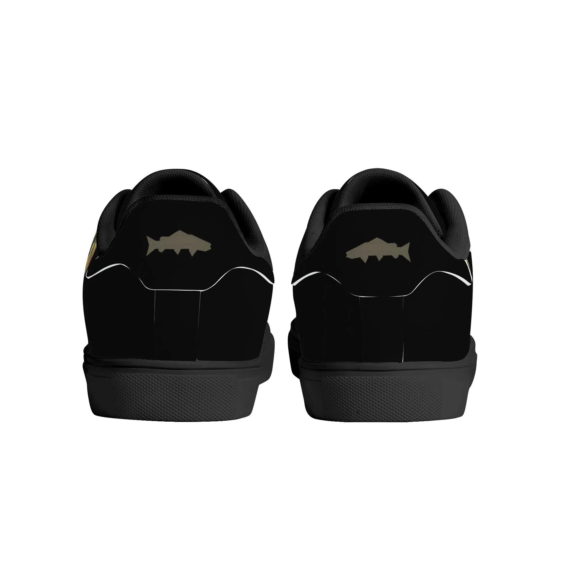Mens Brookietown Racer Vegan Leather Sneaker (black)
