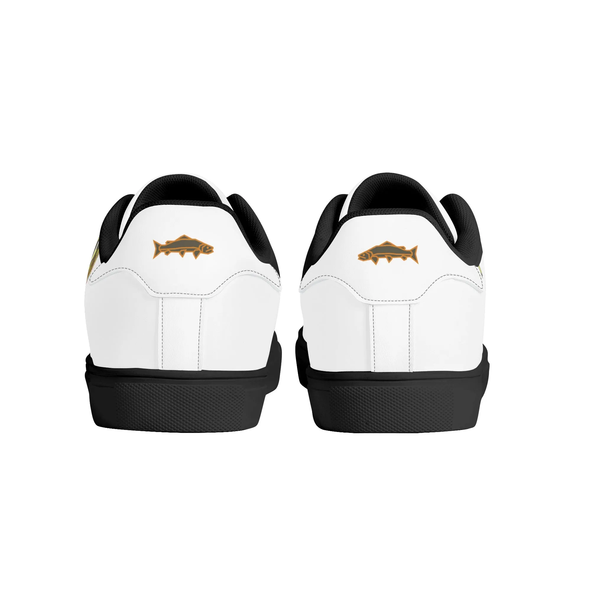 Mens Brookietown Racer Vegan Leather Sneaker (white)