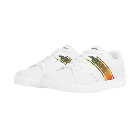Mens Brookietown Racer Vegan Leather Sneaker (white)