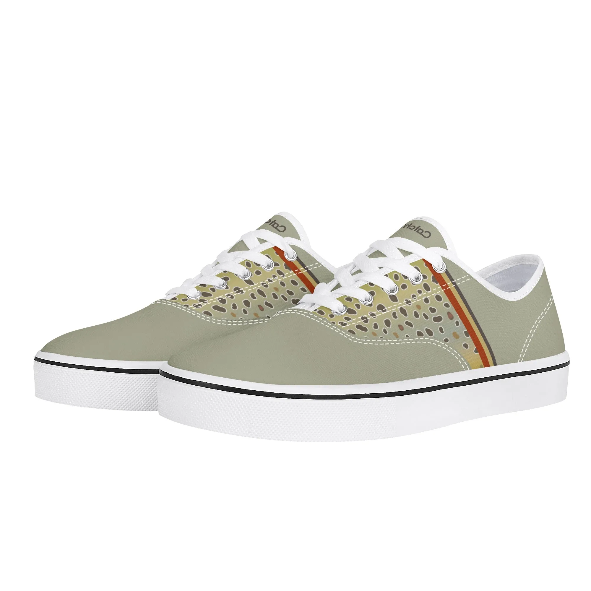 Mens Browntown Racer Canvas Boat Shoe