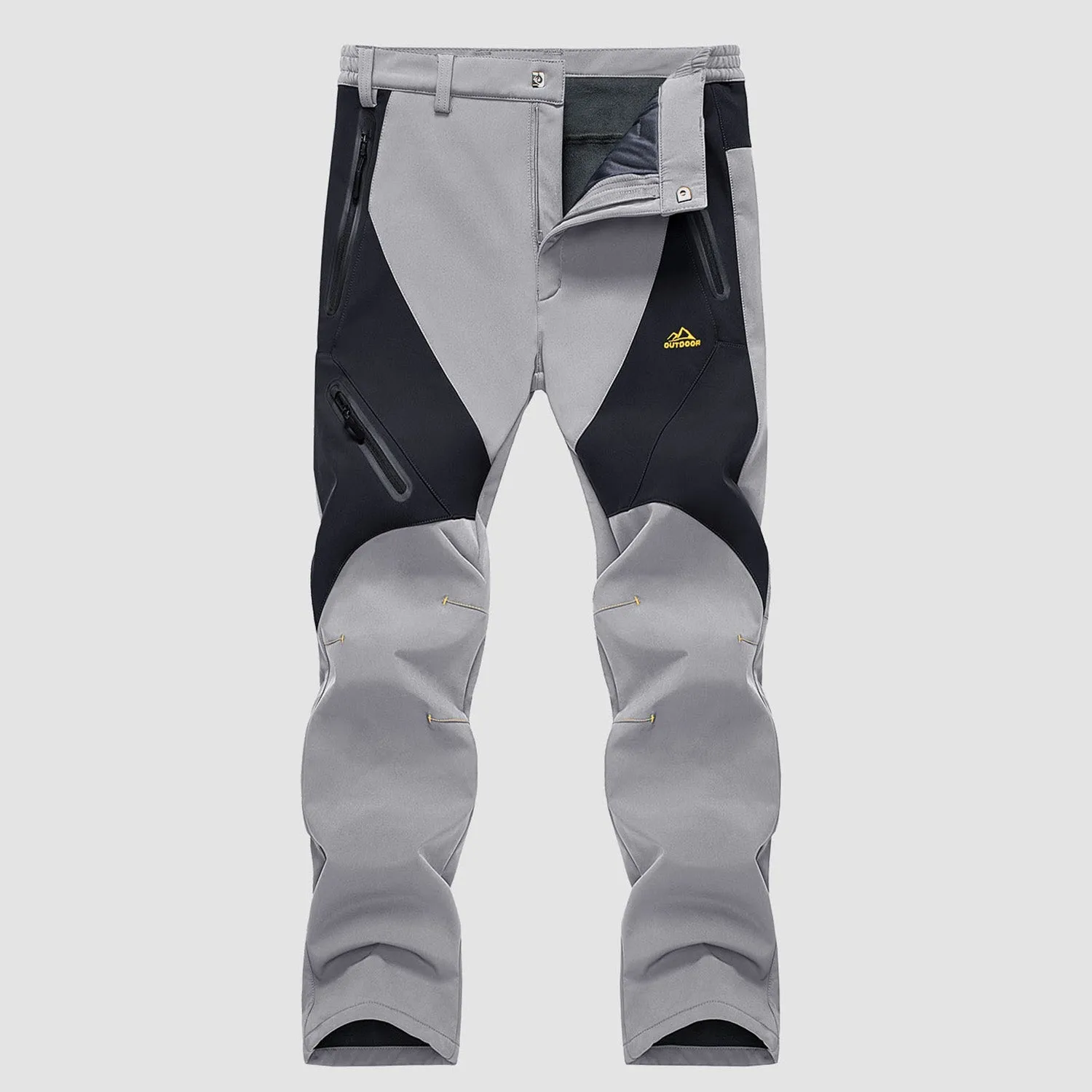 Men's Winter Pants Snow Pants Fleece Lined Water Resistant with 4 Zip Pockets Skiing Pants