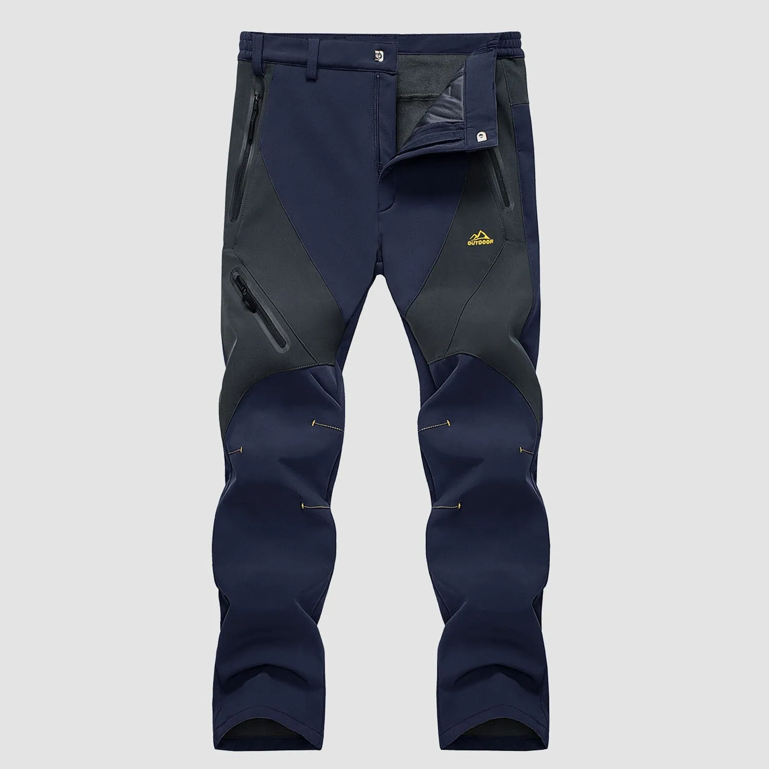 Men's Winter Pants Snow Pants Fleece Lined Water Resistant with 4 Zip Pockets Skiing Pants