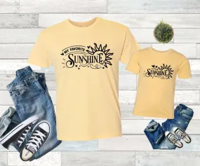 My Favorite Sunshine Little Sunshine Family Shirts