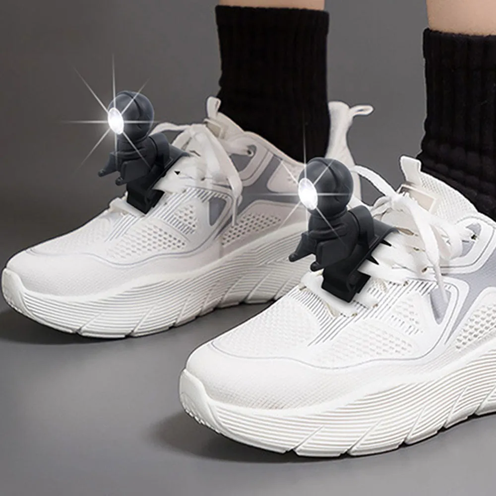 Pair of 4 Light Modes LED Shoe Lights Water-Resistant Shoes Lights Charms