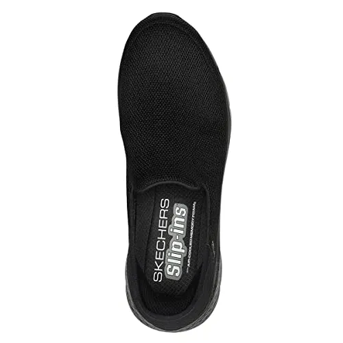Skechers Men's Gowalk Flex Hands Free Slip-ins Athletic Slip-on Casual Walking Shoes Sneaker, Black, 9
