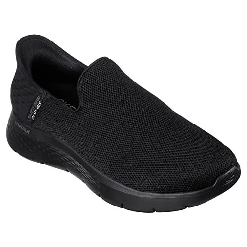 Skechers Men's Gowalk Flex Hands Free Slip-ins Athletic Slip-on Casual Walking Shoes Sneaker, Black, 9