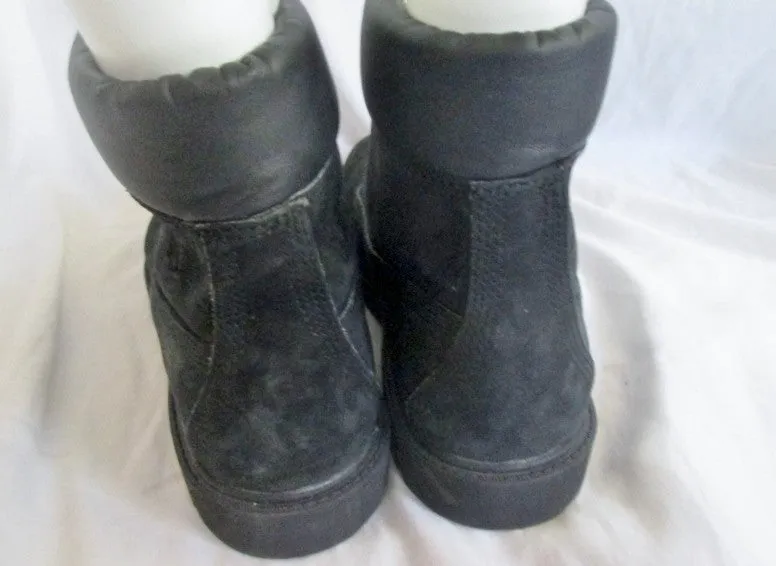 TIMBERLAND 19039 Leather 6-Inch Classic HIKING Boots BLACK 8 Trek Field Trail Camping