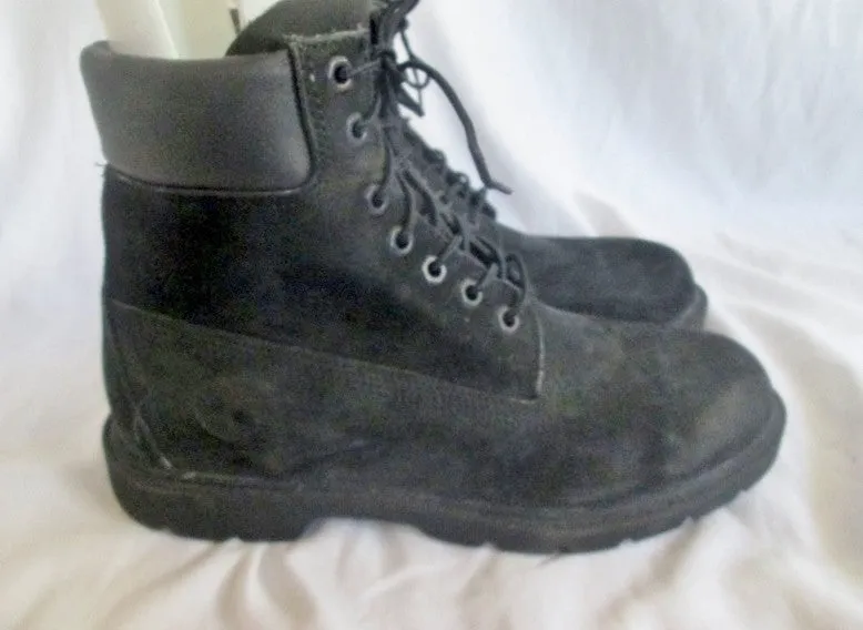 TIMBERLAND 19039 Leather 6-Inch Classic HIKING Boots BLACK 8 Trek Field Trail Camping