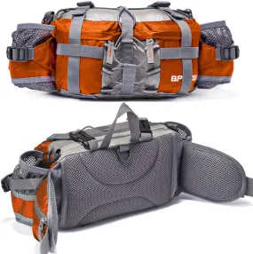 VISCNE Outdoor Fanny Pack Hiking Fishing Waist Bag 2 Water Bottle Holder Lumbar Pack