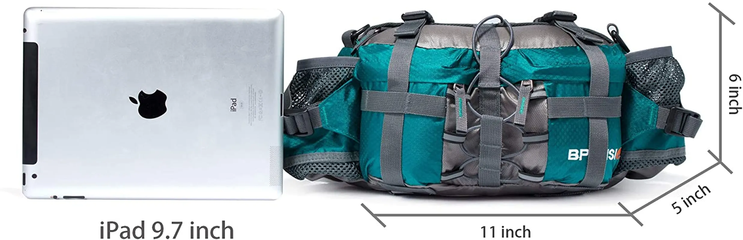 VISCNE Outdoor Fanny Pack Hiking Fishing Waist Bag 2 Water Bottle Holder Lumbar Pack