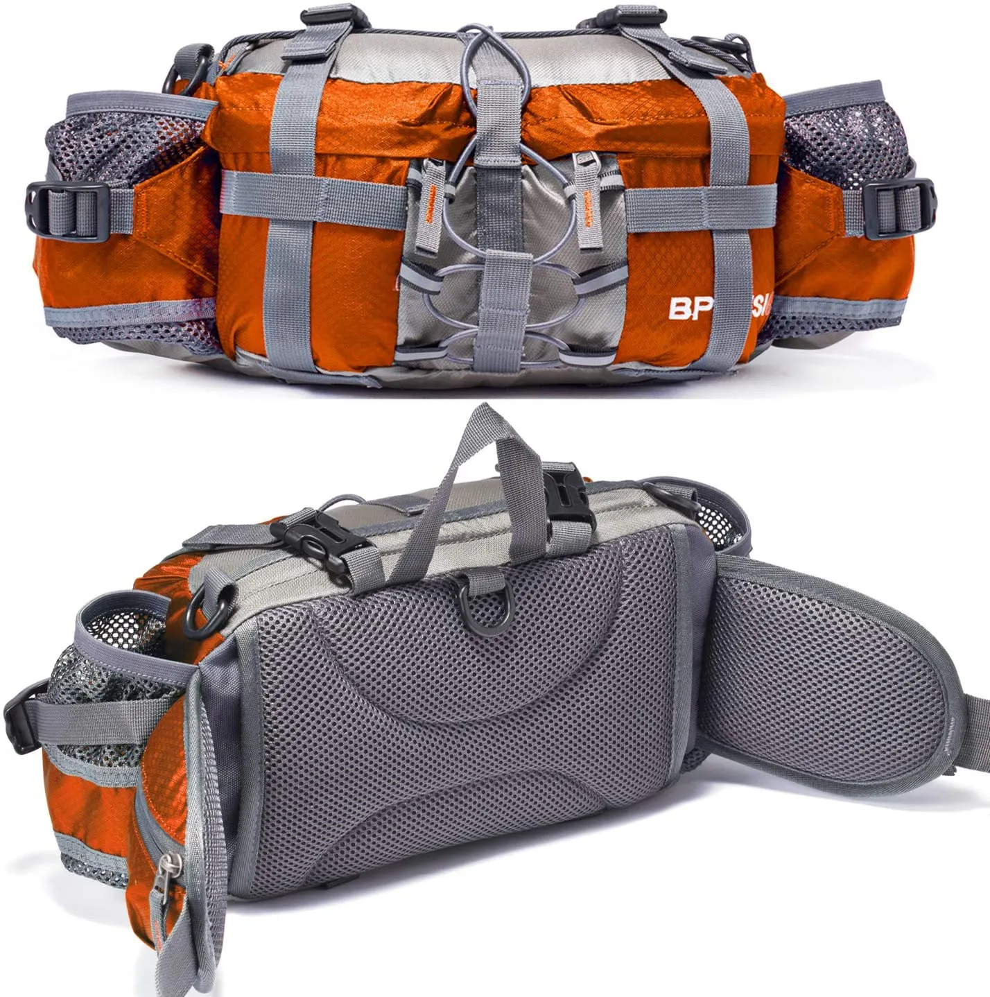 VISCNE Outdoor Fanny Pack Hiking Fishing Waist Bag 2 Water Bottle Holder Lumbar Pack