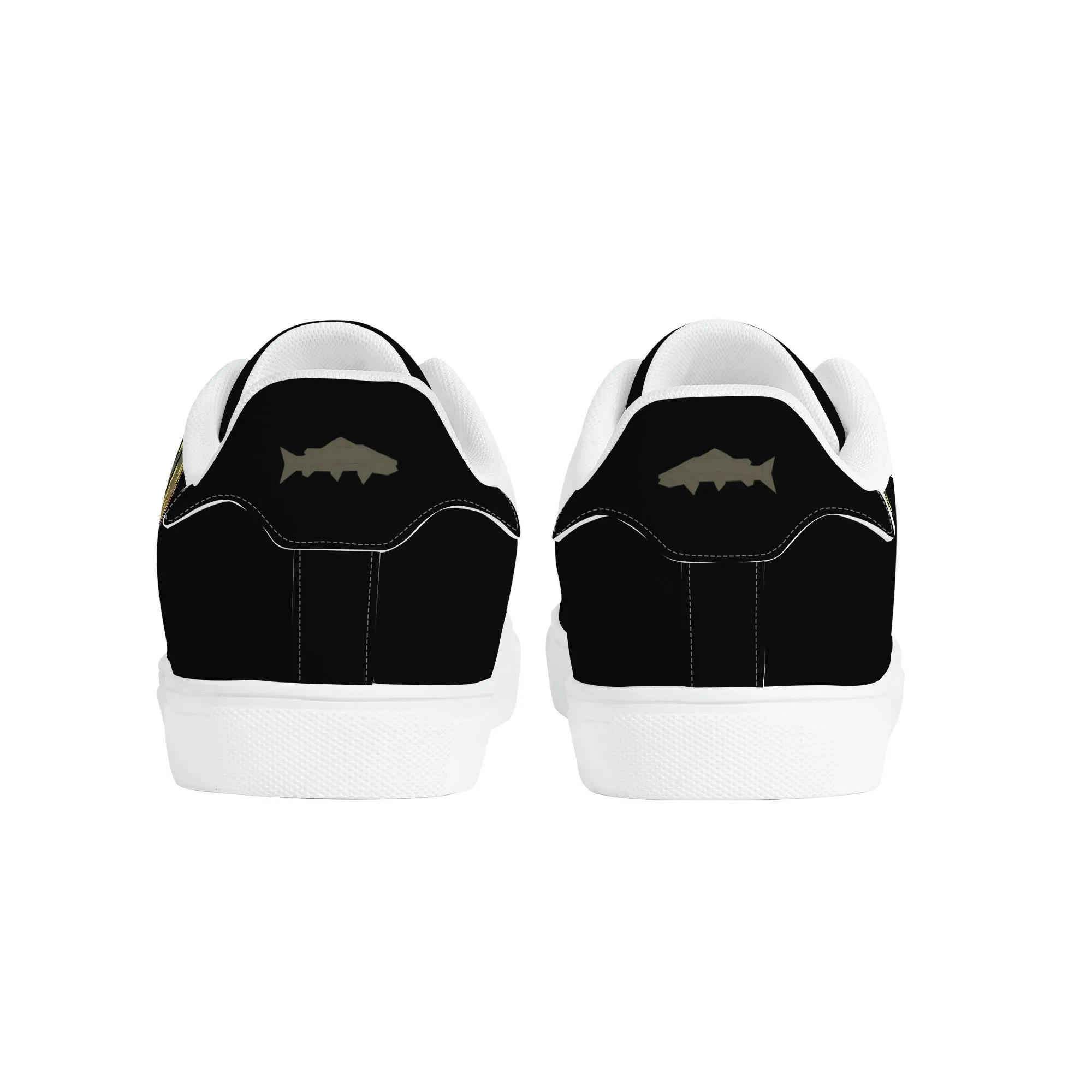 Womens Brookietown Racer Vegan Leather Sneaker (black)