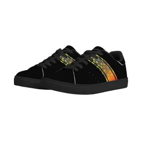 Womens Brookietown Racer Vegan Leather Sneaker (black)