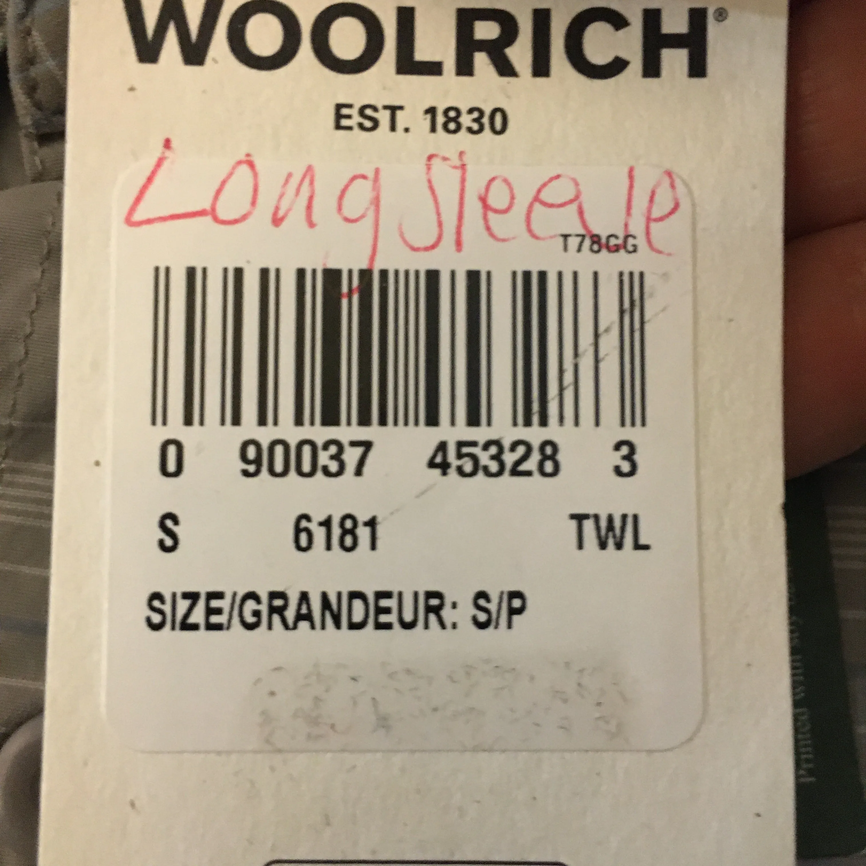Woolrich Cross Country Tarn Dye LS - Men's Small - Pre-owned - N7THU2